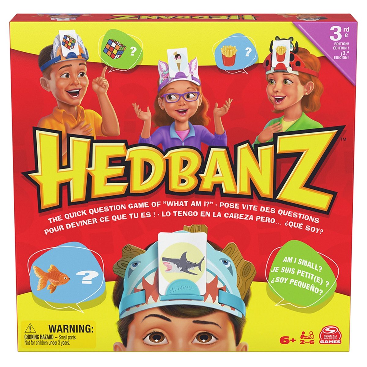 Hedbanz Guessing Game, Bilingual Version, 1 Count