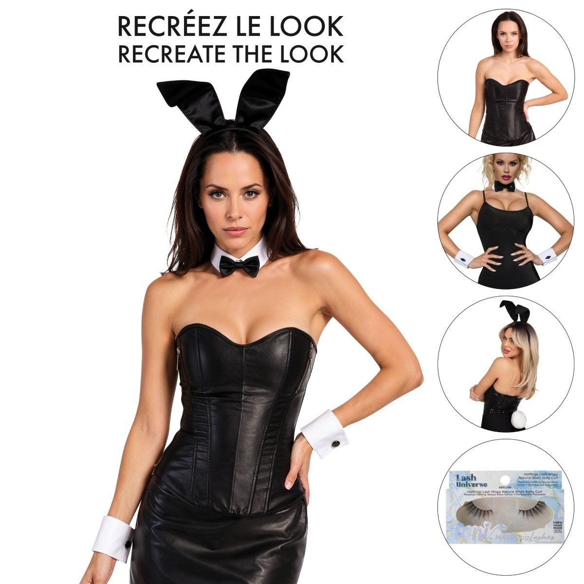 Sexy Bunny Corset Costume Accessory Kit