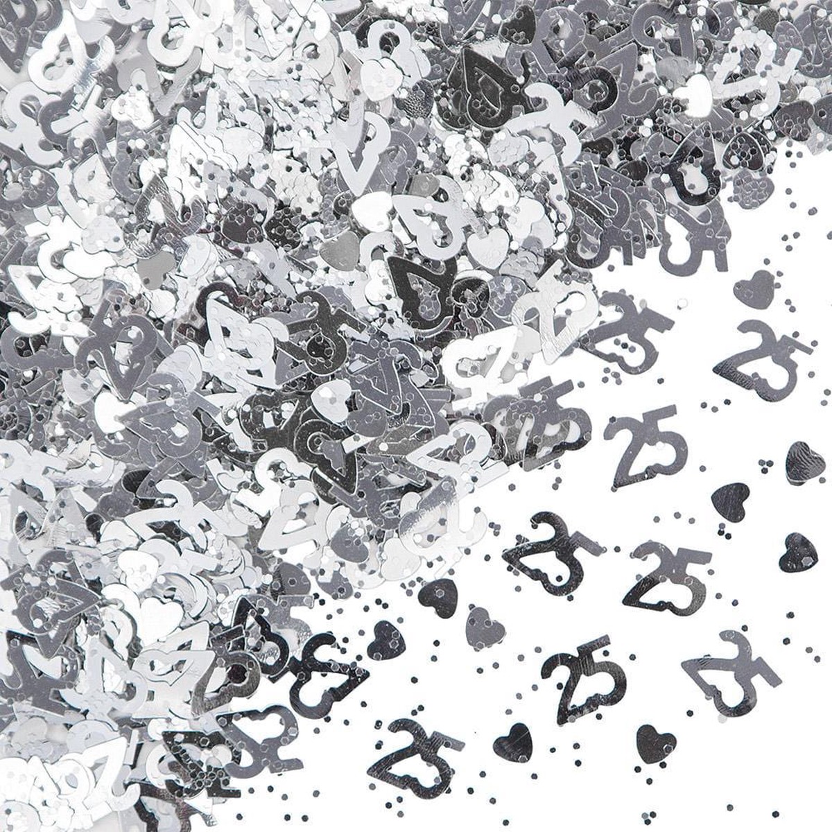 25th Anniversary confetti