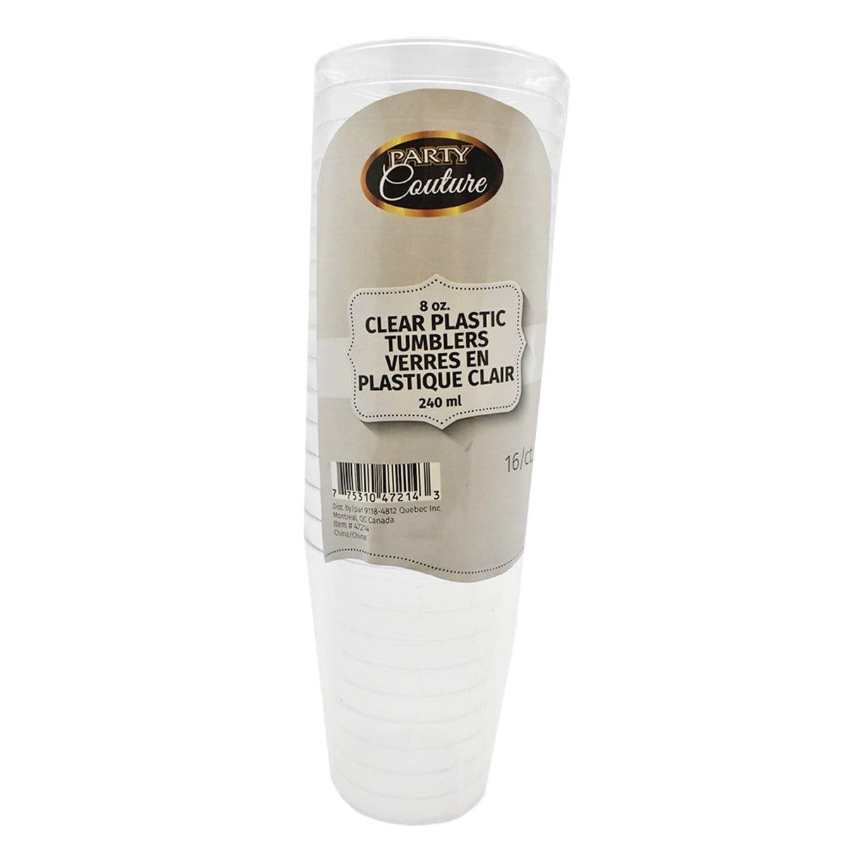 Clear Glasses 8 Oz. 16 Per Package