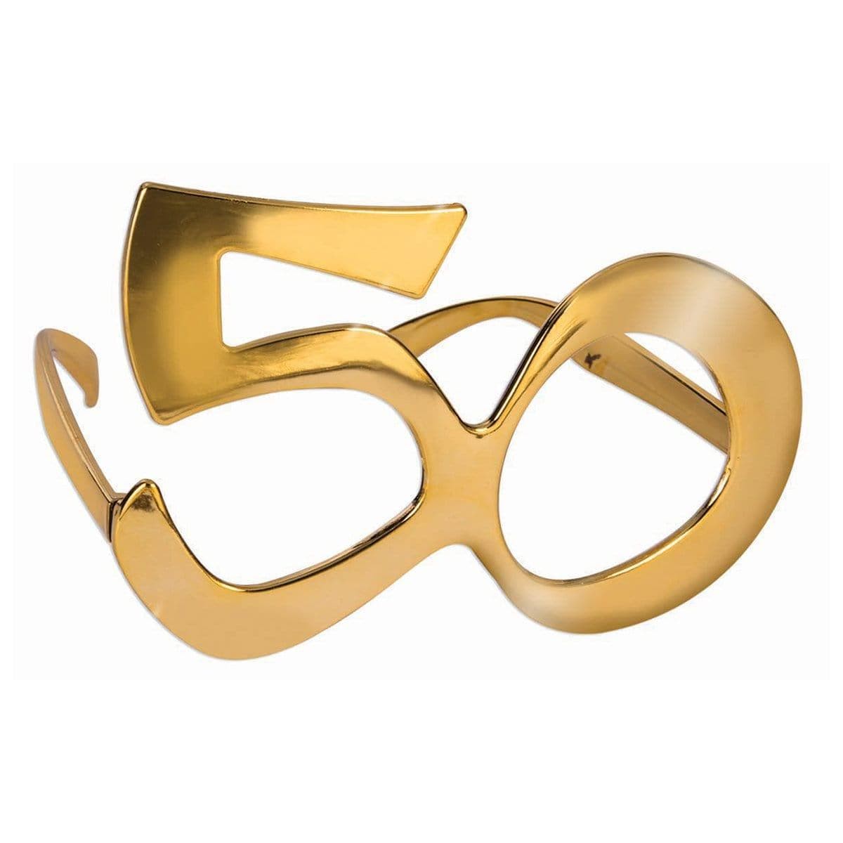 Gold 50th birthday glasses