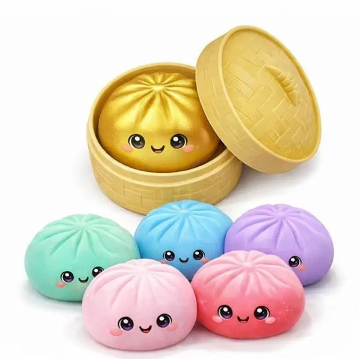 Golden Surprise Mystery Squishy Dumpling, 1 Count