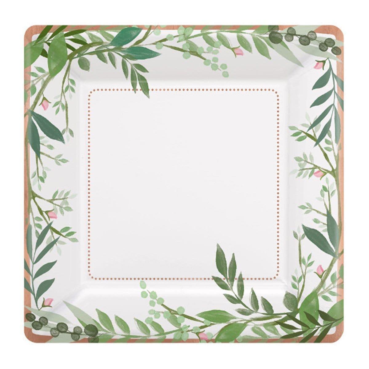 Love & Leaves - Plates 7 In. 8/pkg