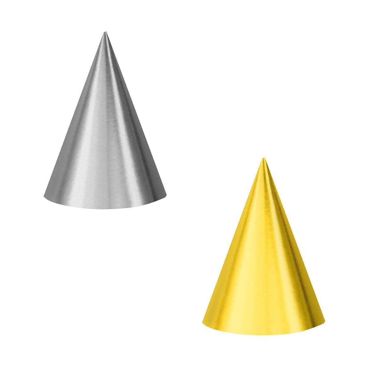 Cone Hat 12/pkg - Gold/Silver