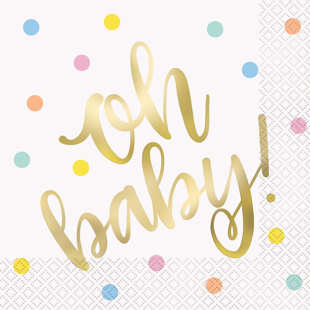 Oh Baby lunch napkins, 8 per package