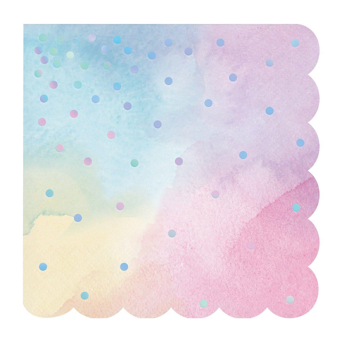 Iridescent Beverage Napkins, 16 per Package
