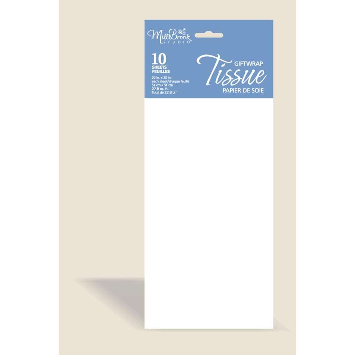 Solid Color Tissue Paper - White 12/pkg