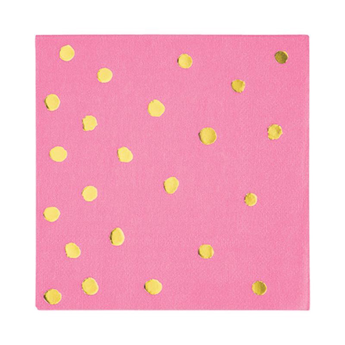Candy Pink Beverage Napkins, 16 per Package