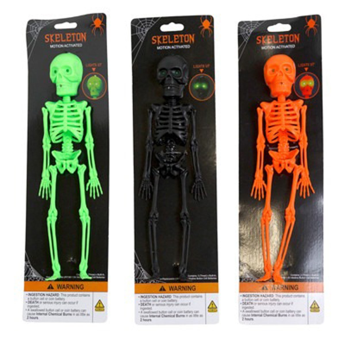Skeleton with Light and Sound, 10 Inches, Assortment, 1 Count