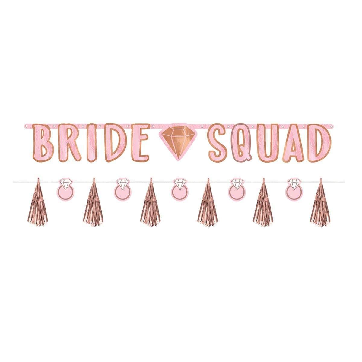 Blush Wedding - Bride Squad Banner Kit 2/pkg