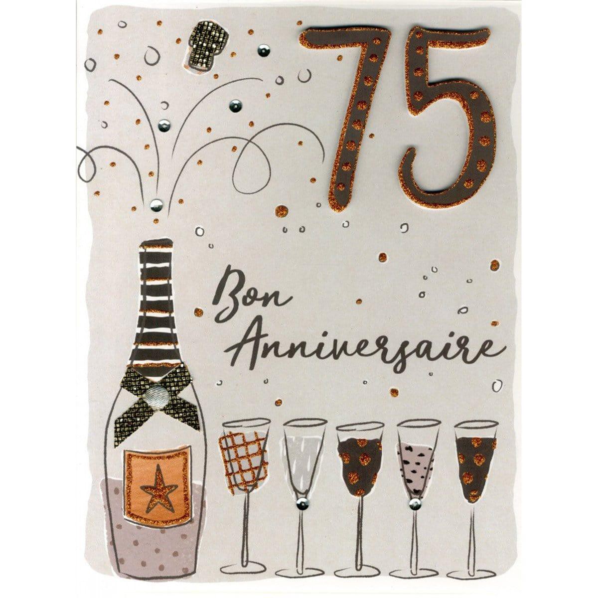 Gigantic Card - 75 Ans Champagne