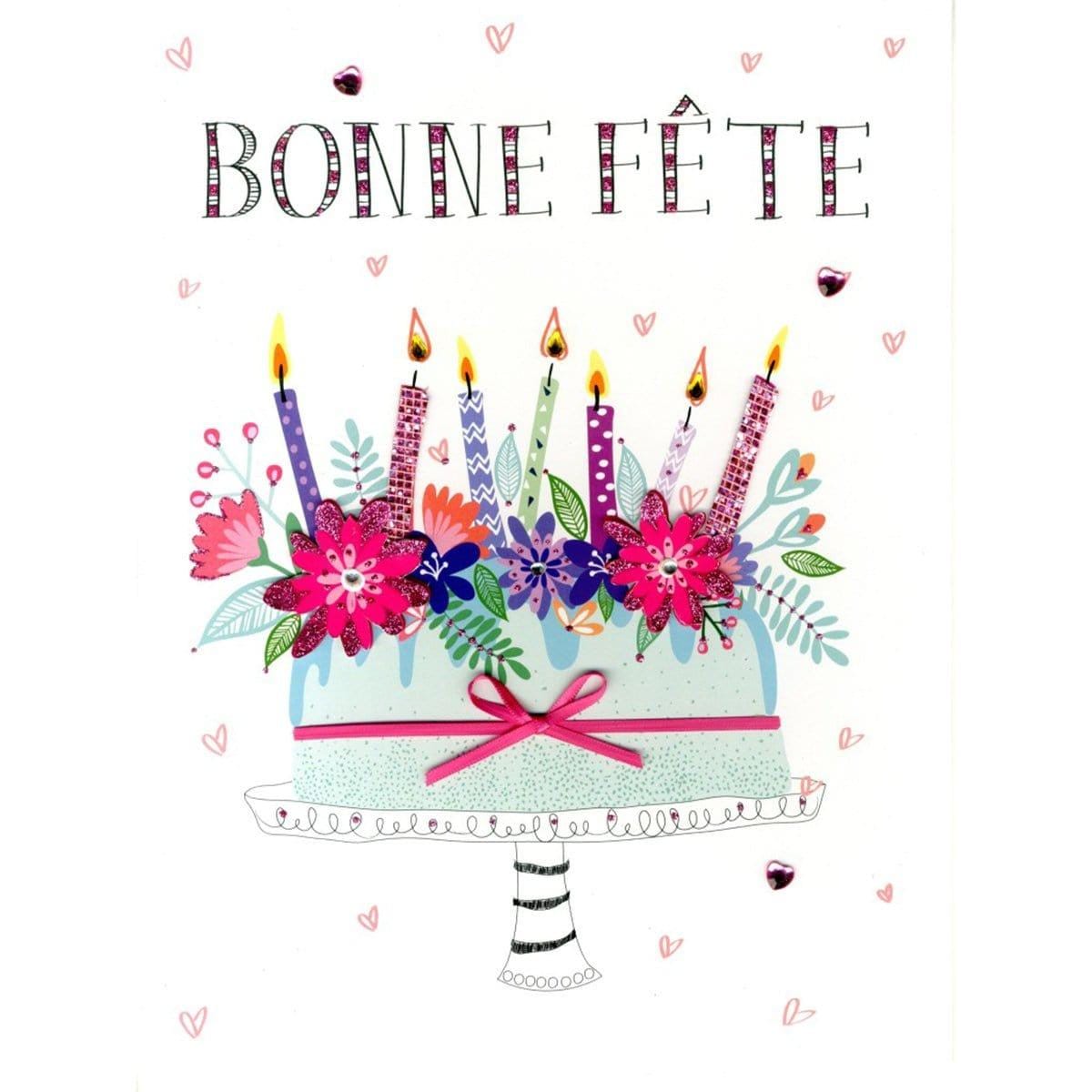 Gigantic Card - Bonne Fte Cake