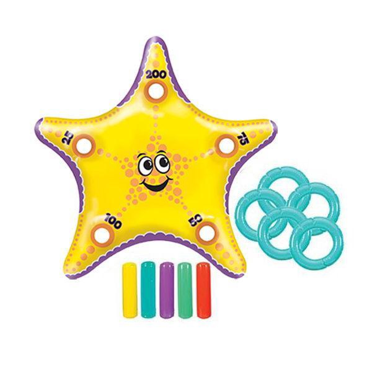 Starfish inflatable ring toss game