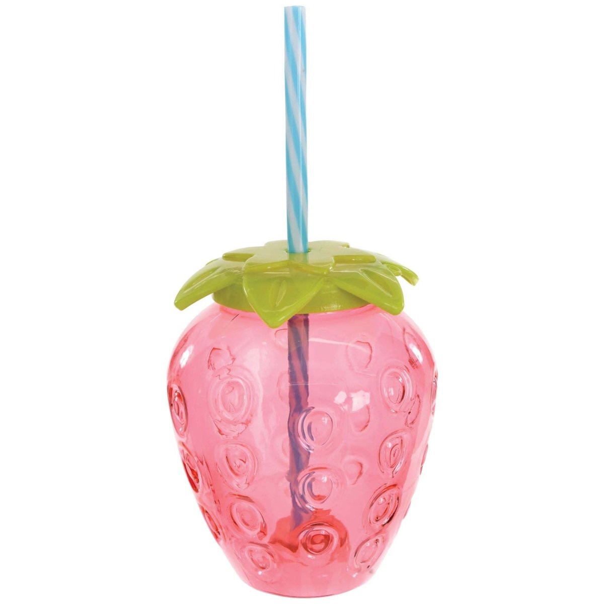 Plastic Strawberry Shaped Cup, 17.5 Oz, 1 Count