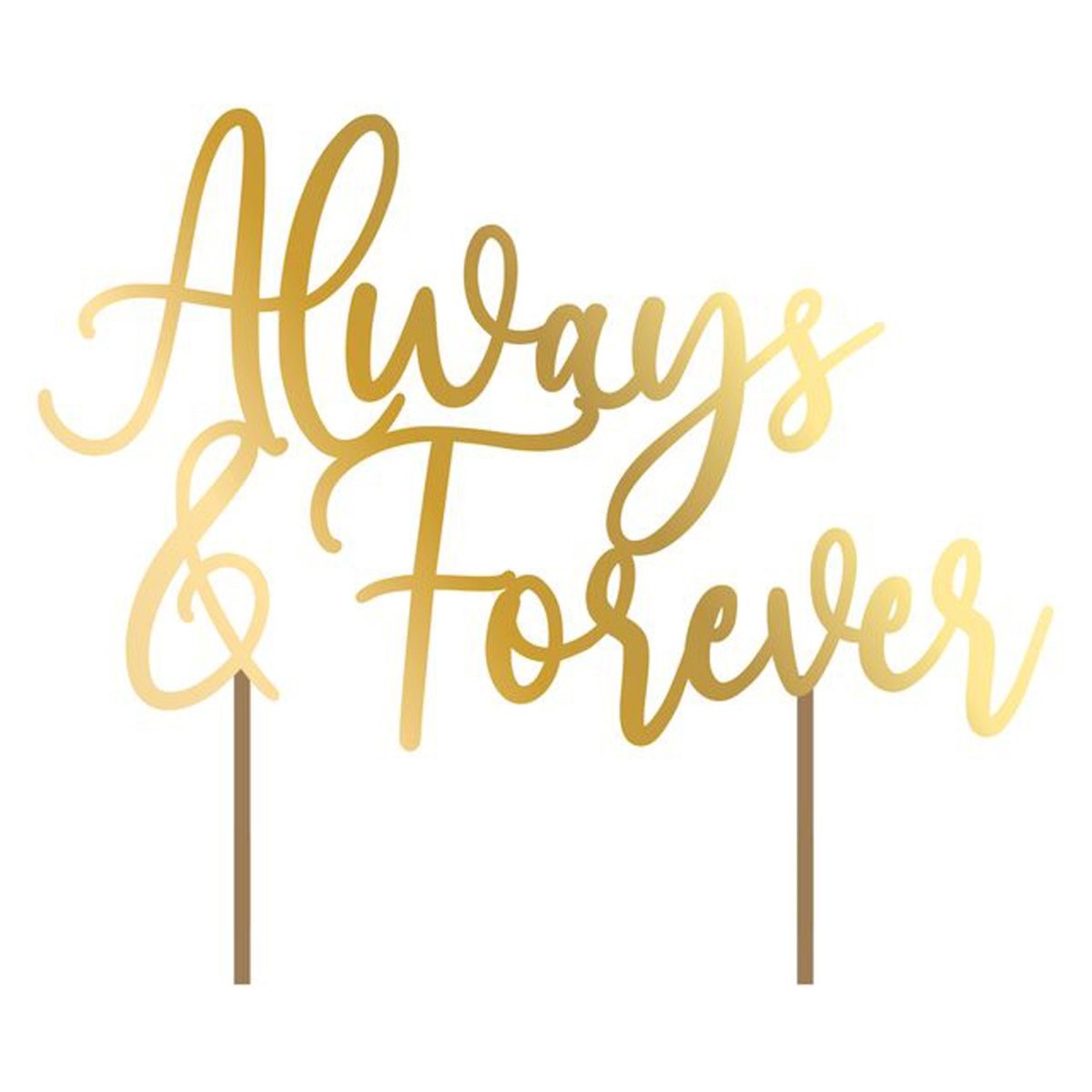 Love Always Party 'Always & Forever' Cake Topper, 1 Count