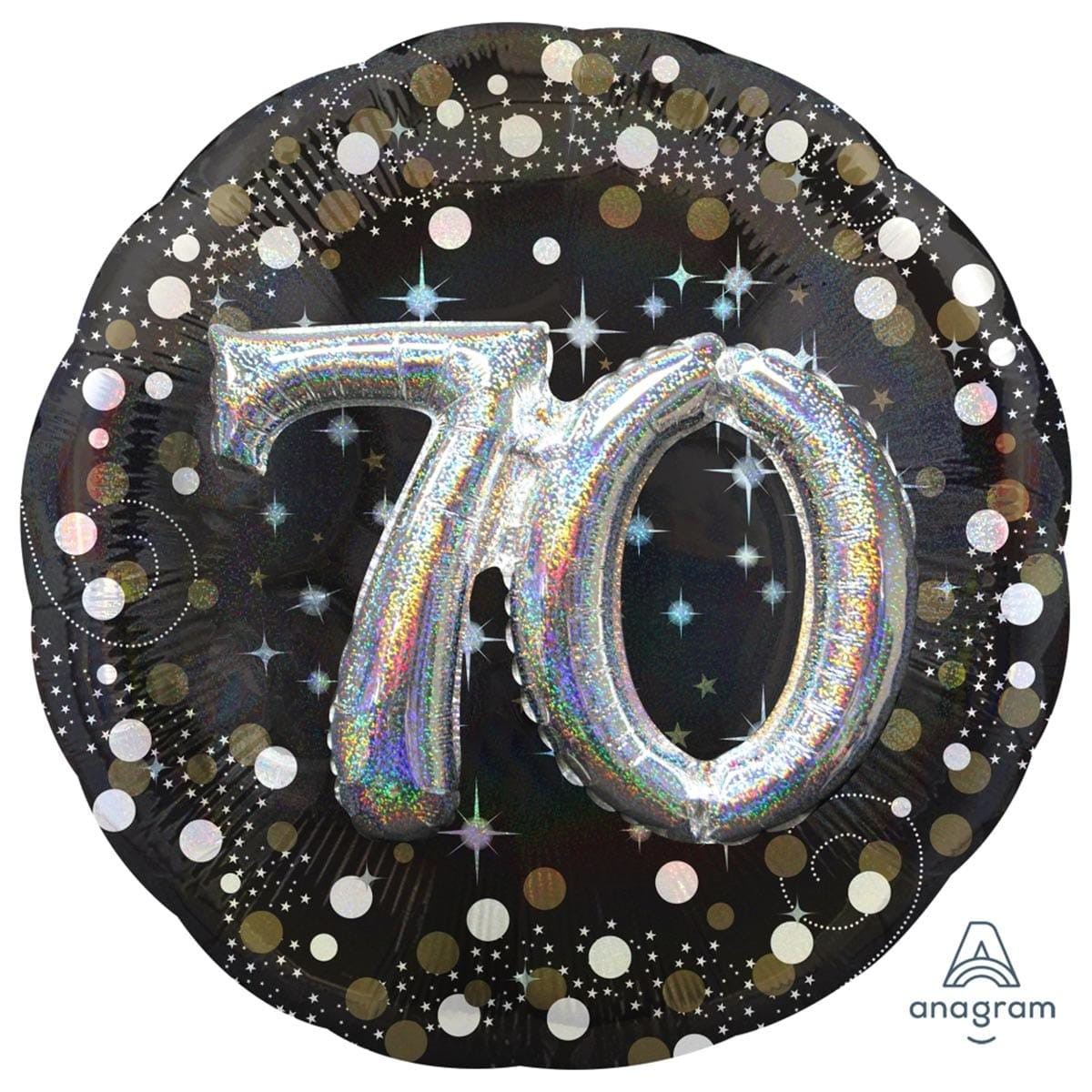 70th Birthday 3D Supershape Balloon