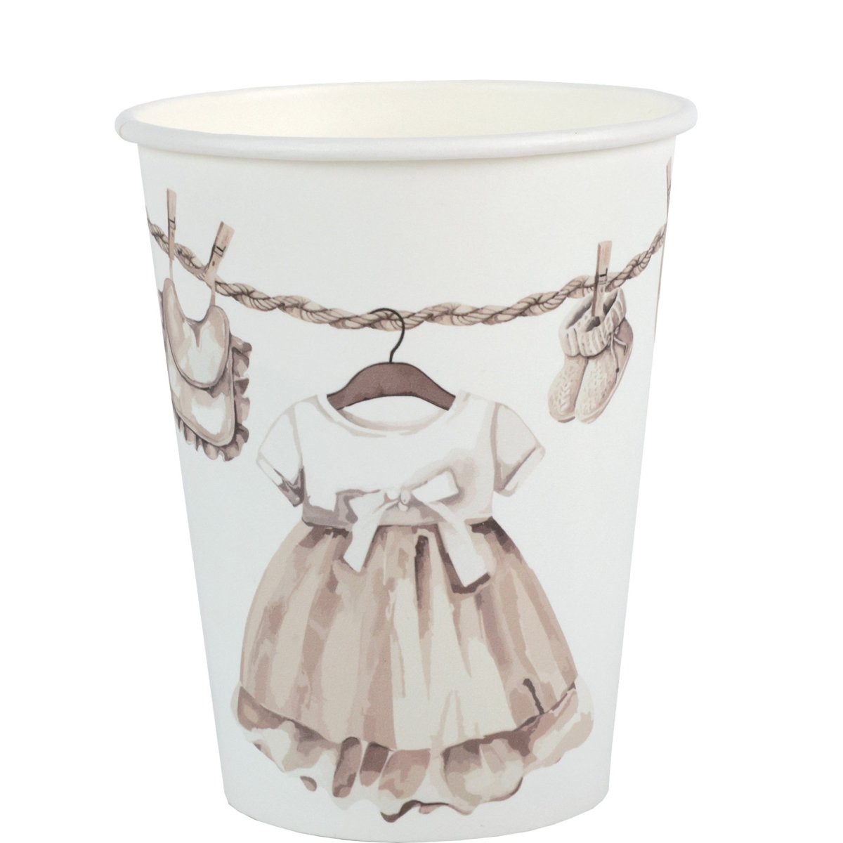 Little Teddy Paper Cups, 9 Oz, 6 Count