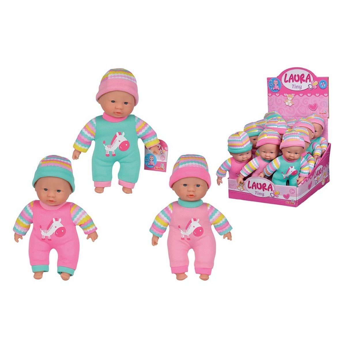 Tiny Laura Baby Doll, 7.87 Inches, Assortment, 1 Count