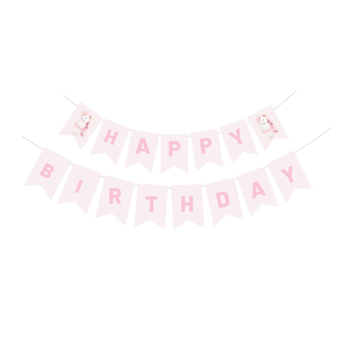 Unicorn Dreams Happy Birthday Paper Banner, 118 Inches, 1 Count