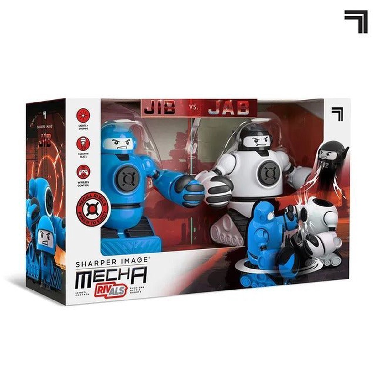 Toy RC Mecha Rivals, Blue vs White, 1 Count