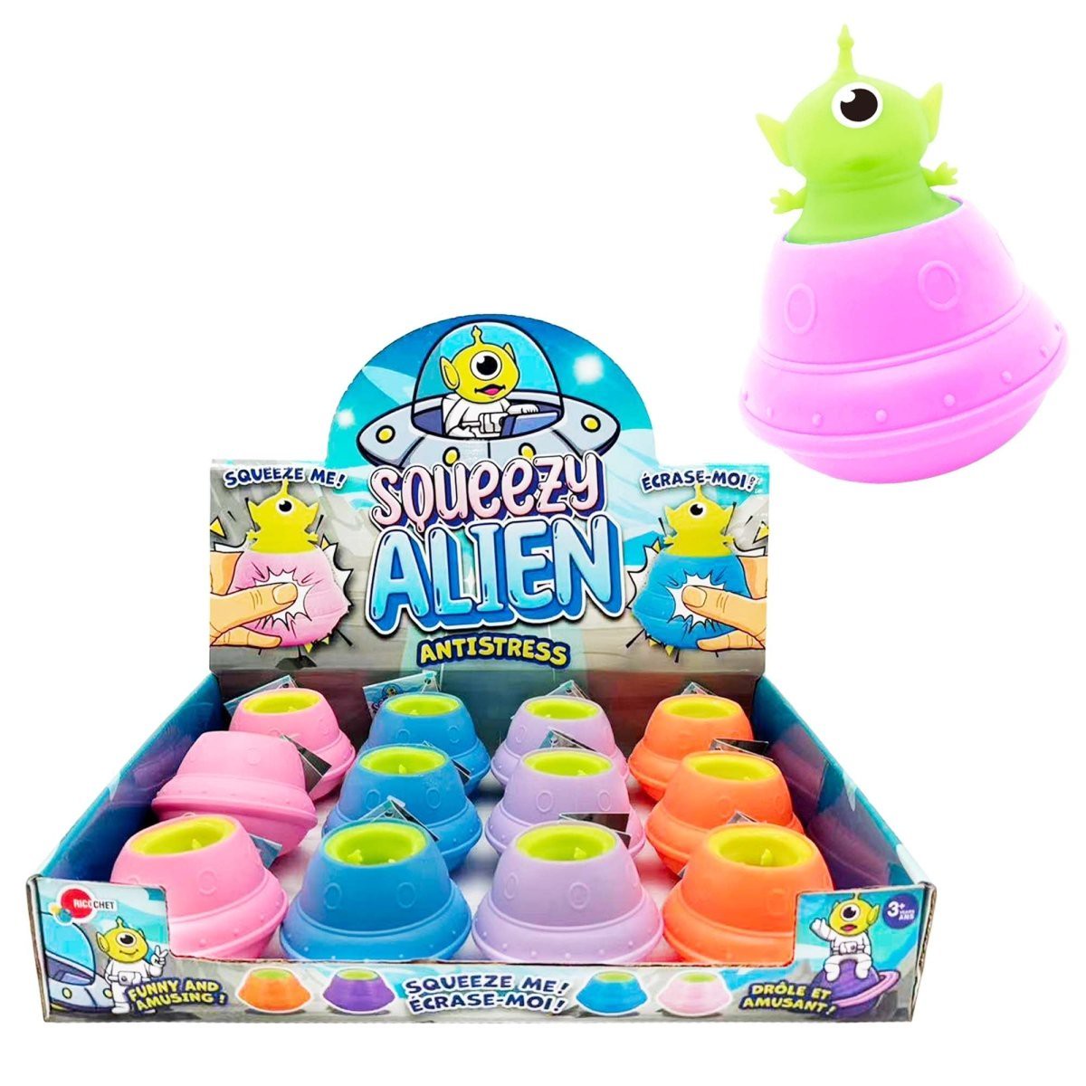 Squeezy Alien, Assortment, 1 Count