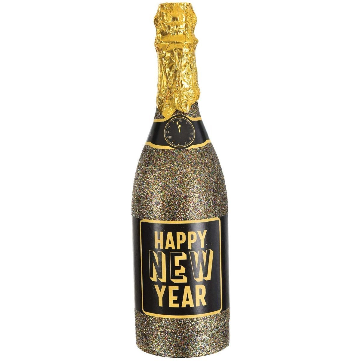New Year Glitter Bottle Popper, 12 Inches, 1 Count