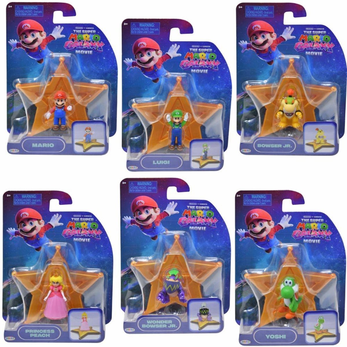 Super Mario Galaxy Movie Mini Figure, Nintendo, Assortment, 1 Count