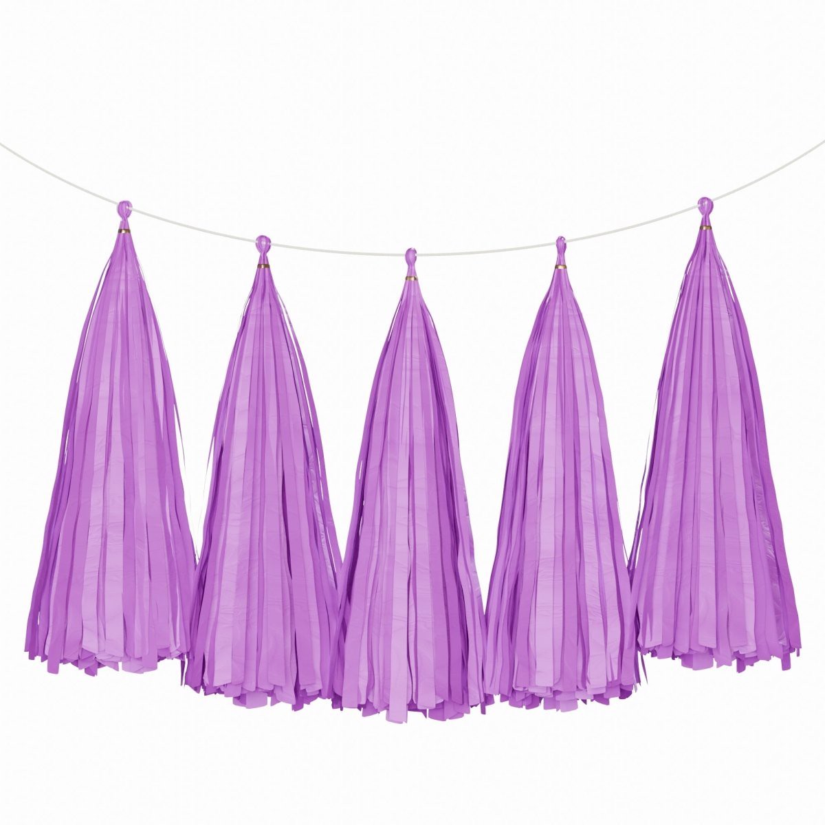 Purple Tassel Garland, 5 Count