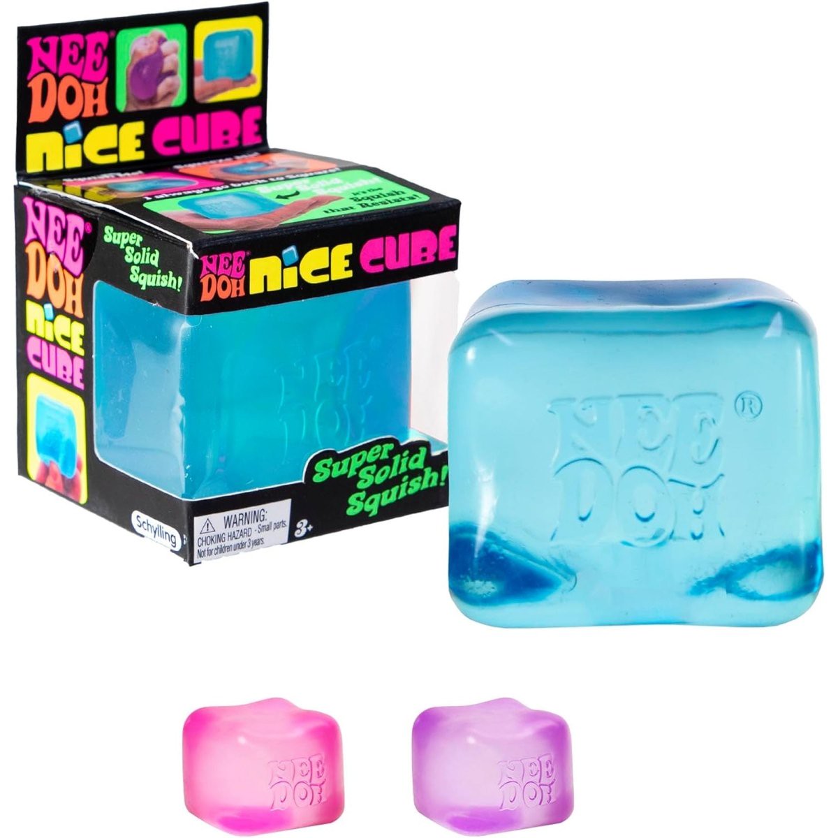 Squishy Cube, Needoh Inspired, Assortment, 1 Count